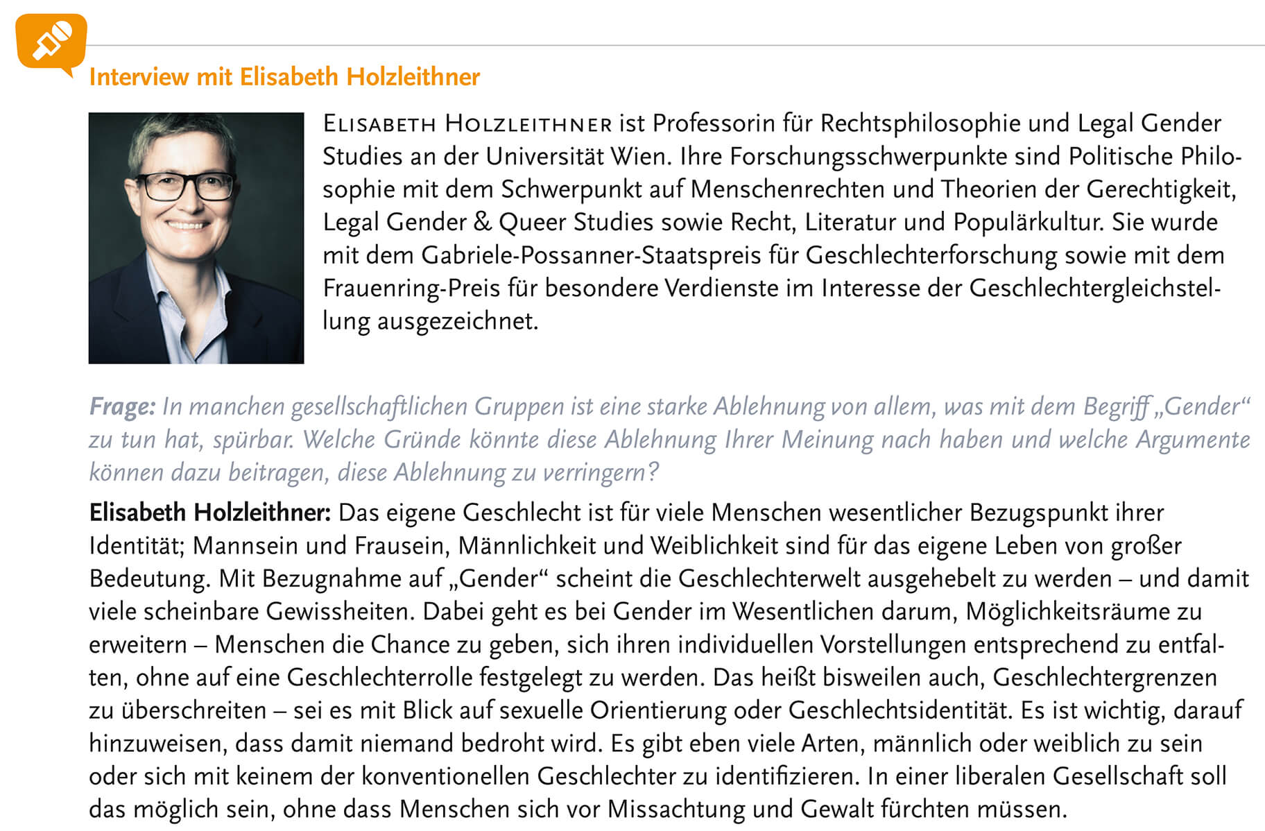 Inklusive interessanter Interviews mit Expertinnen und Experten