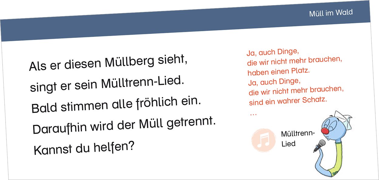 Beispiele aus der kindlichen Lebenswelt helfen thematische Zusammenhänge zu erkennen.